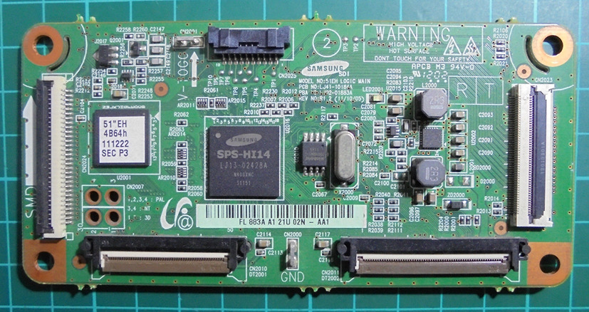 BN96-22085A, LJ92-01883A Samsung Main Logic CTRL Board - Click Image to Close